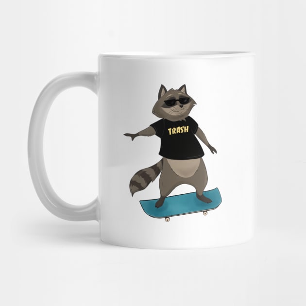 Cool Raccoon Skater by Eugenex